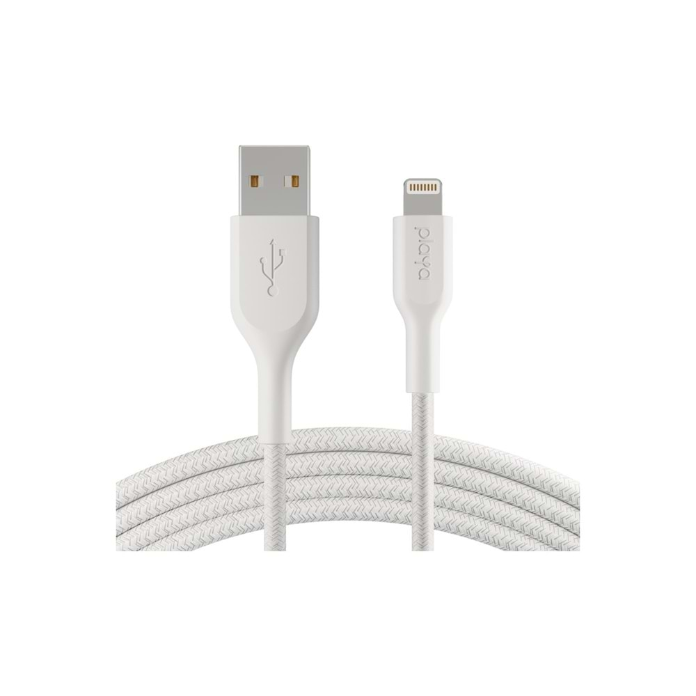 Belkin Örgülü Lightning kablosu 1m Beyaz