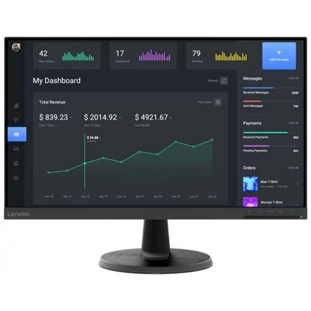 23.8 LENOVO C24-40 63DCKAT6TK FHD 4MS 75HZ HDMI+VGA MONITOR