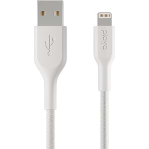 Belkin Örgülü Lightning kablosu 1m Beyaz