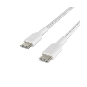 Belkin Braıded Type C-C 2.0 1M WHT 2'li