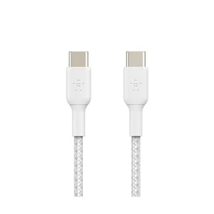 Belkin Braıded Type C-C 2.0 1M WHT 2'li