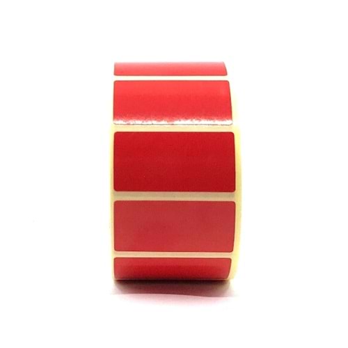 Mikronbil 20x40 1000 Li Lamine Termal Etiket Kırmızı