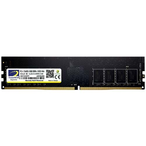 TwinMOS DDR4 8GB 3200MHz Desktop Ram