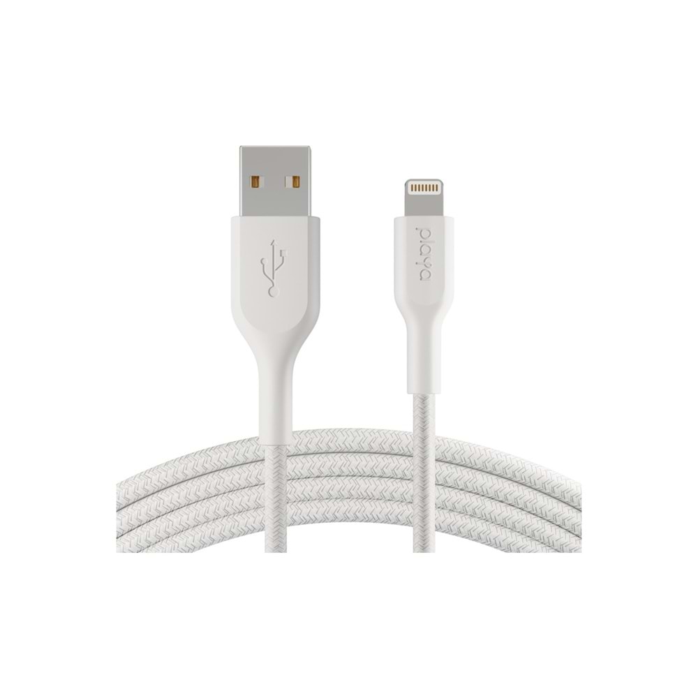 Belkin Örgülü Lightning kablosu 1m Beyaz