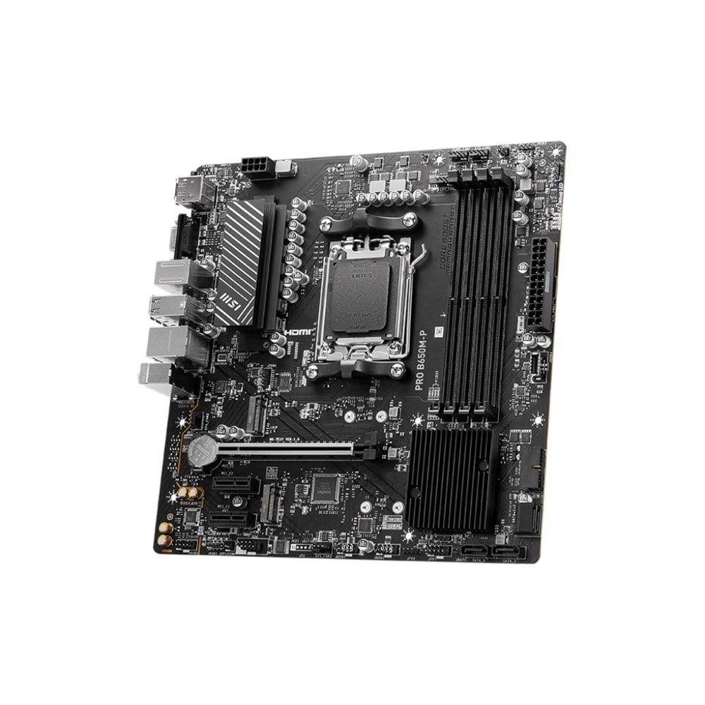 MSI PRO B650M-P AM5 DDR5 SES GLAN DP/HDMI/VGA SATA3 USB3.2 mATX