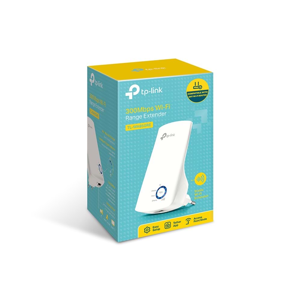 TP-LINK TL-WA850RE 300MBPS KABLOSUZ PRİZ TASARIM